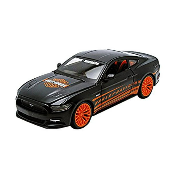 MAISTO 1:24 32188 2015 FORD MUSTANG GT COUPE HARLEY DAVIDSON MATTE BLACK DIECAST
